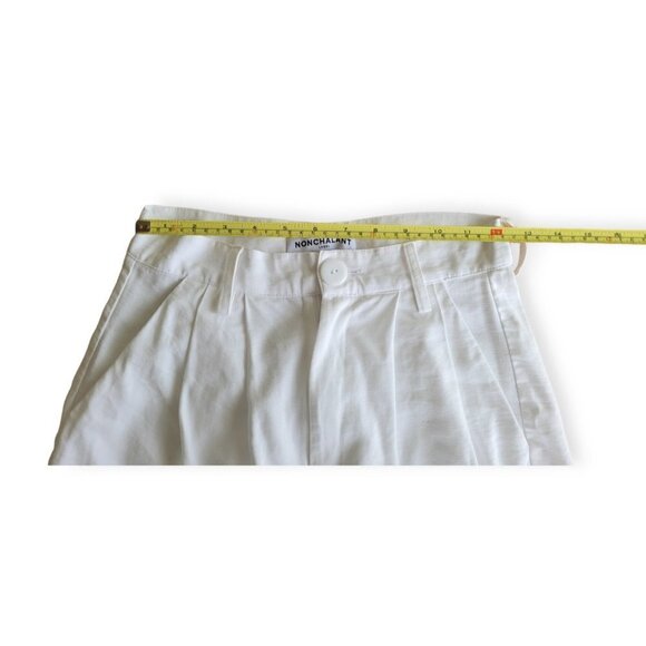 White Wide Leg NONchalant Pants XS - Picture 10 of 15